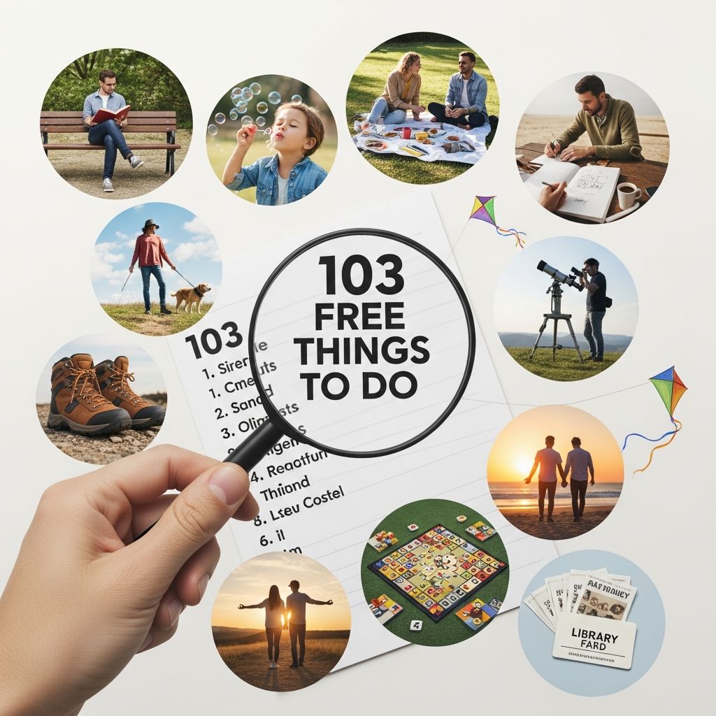 Discover 103 budget-friendly activities to enjoy fun, adventure, and quality time without spending a dime this year.