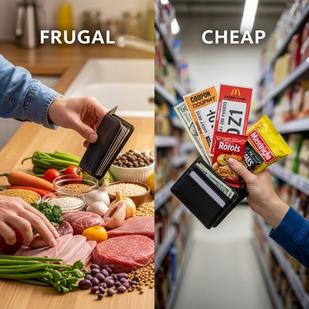 Learn the real difference between being frugal and being cheap so you can save money without hurting your values or relationships.