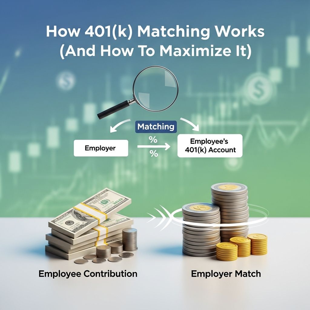 Learn how 401(k) employer matching works, why it’s often called free money, and how to use it to accelerate your retirement savings.