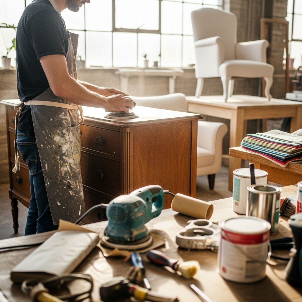 Learn how furniture flipping works, what you need to start, and simple steps to turn old pieces into steady side hustle income.