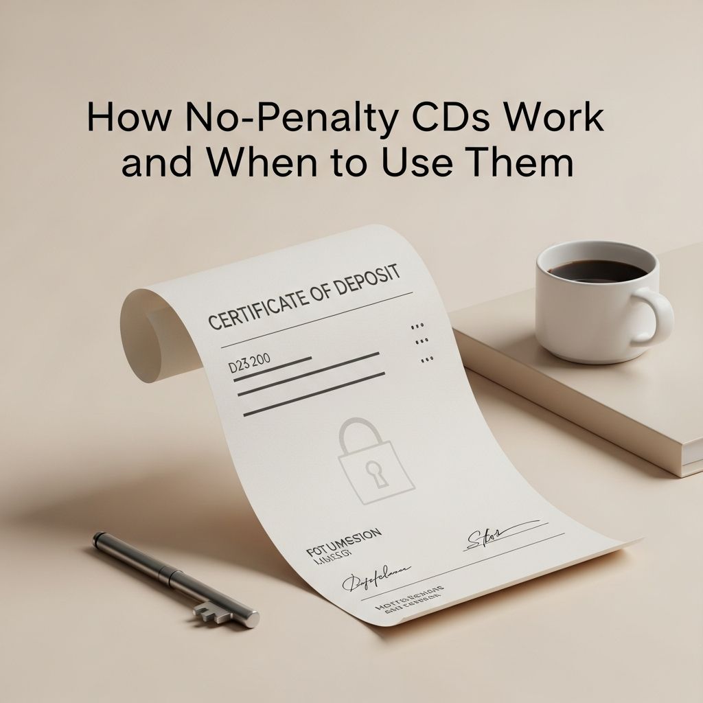 Understand no-penalty CDs, how they work, and when this flexible savings option can outperform traditional certificates of deposit.