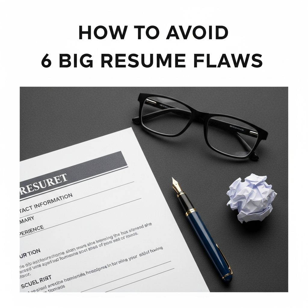 Master your resume by sidestepping these six critical flaws that hiring managers spot instantly and reject candidates over.