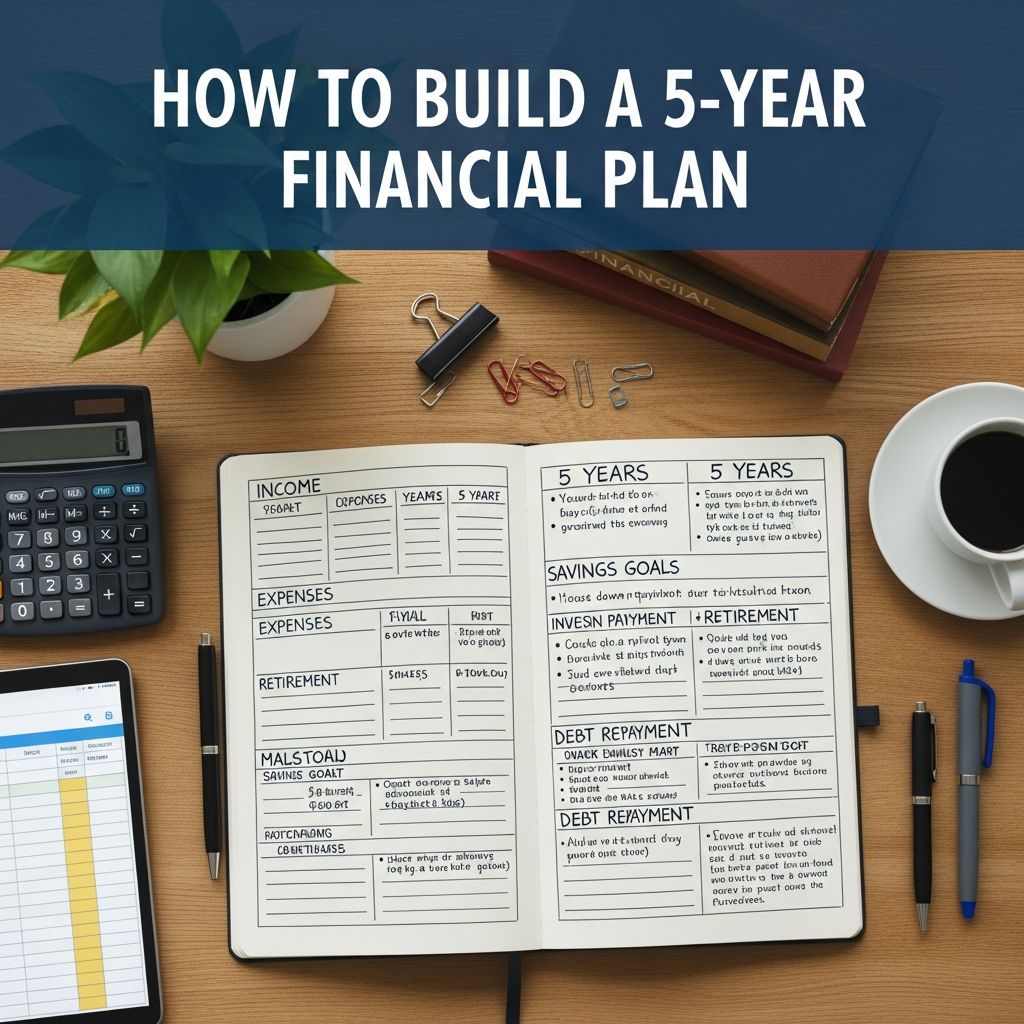 Create a structured 5-year financial plan to achieve your goals and build long-term wealth.