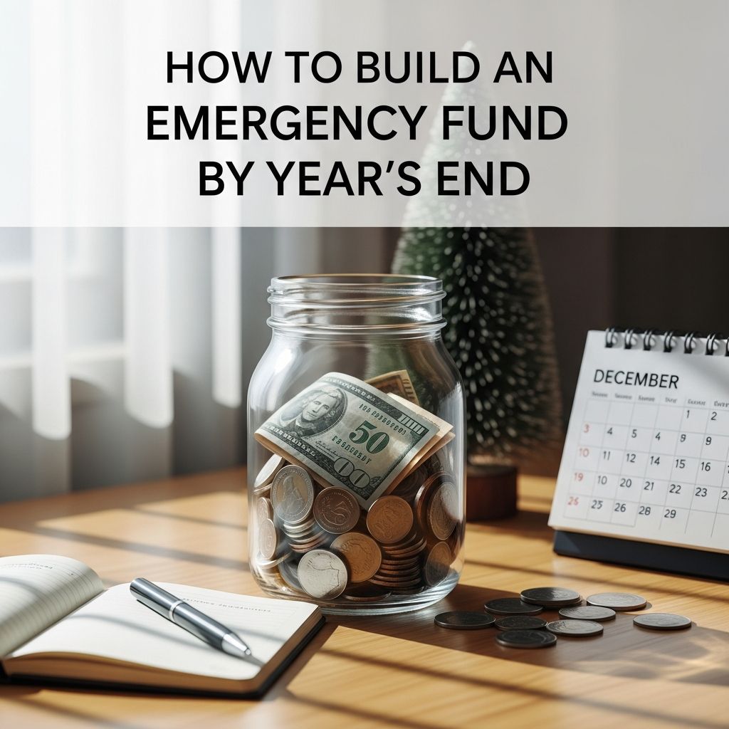 Practical steps to create a robust emergency fund covering 3-6 months of expenses before the year ends, ensuring financial security.
