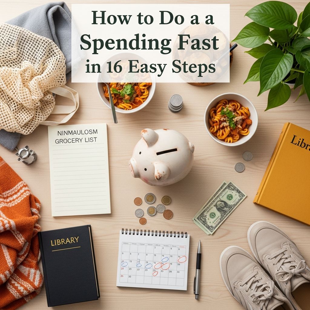 Master your finances with a 16-step spending fast: reset habits, slash debt, and build lasting wealth effortlessly.