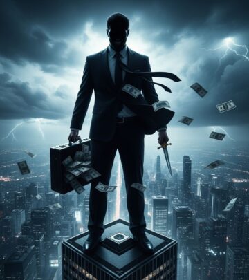 Explore satirical tactics for building wealth through questionable means, while reflecting on the real ethics of financial success.