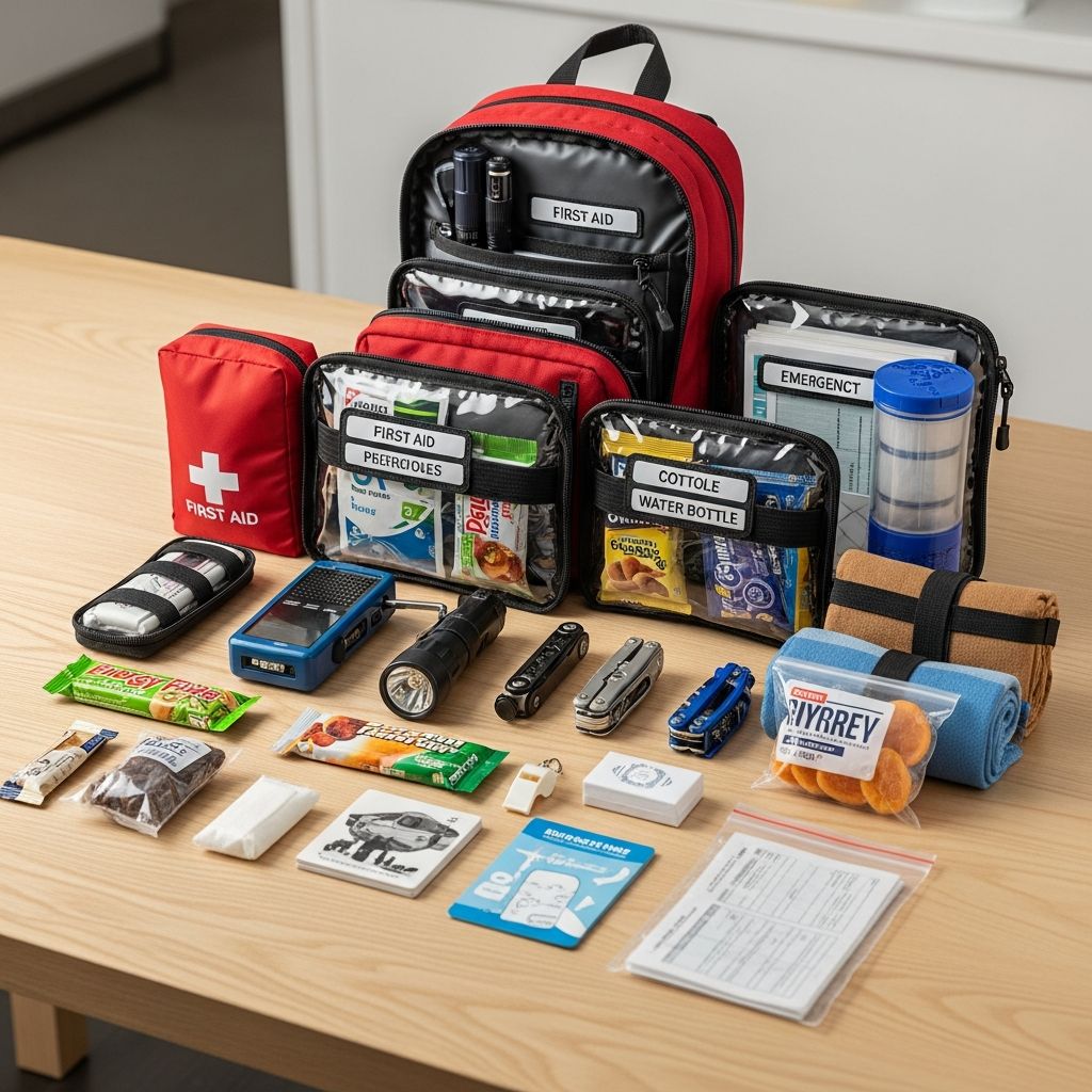 Essential guide to building a comprehensive emergency kit for disasters, power outages, and unexpected crises to keep your family safe.