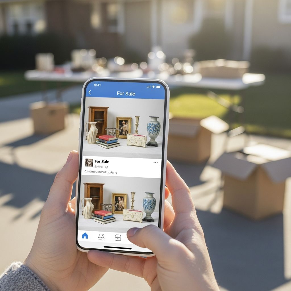 Unlock extra cash by turning clutter into profit using Facebook Marketplace and local yard sale groups effectively.