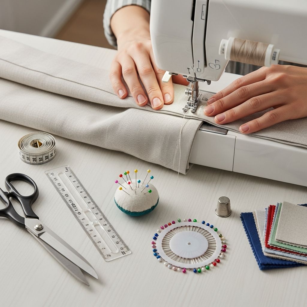 Master the art of sewing custom curtains at home and save money on window coverings.