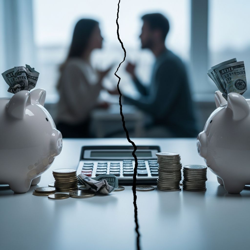 Essential steps to organize finances, create budgets, manage debt, and separate accounts during spousal separation for financial stability.