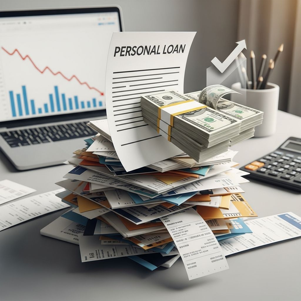 Simplify payments and save on interest: Master debt consolidation with personal loans for financial freedom.