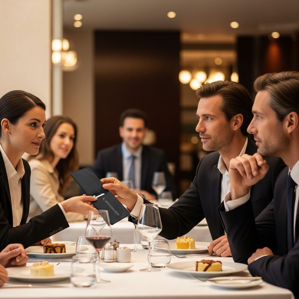 Master the etiquette of splitting bills and picking up tabs in every social and business dining scenario with clear, simple guidelines.