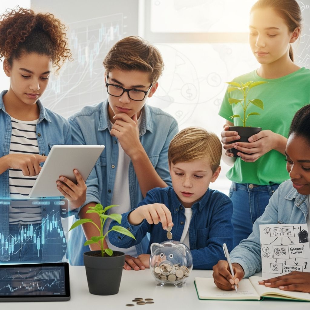 Essential investment strategies for tweens and teens to build wealth early and achieve financial adulthood.