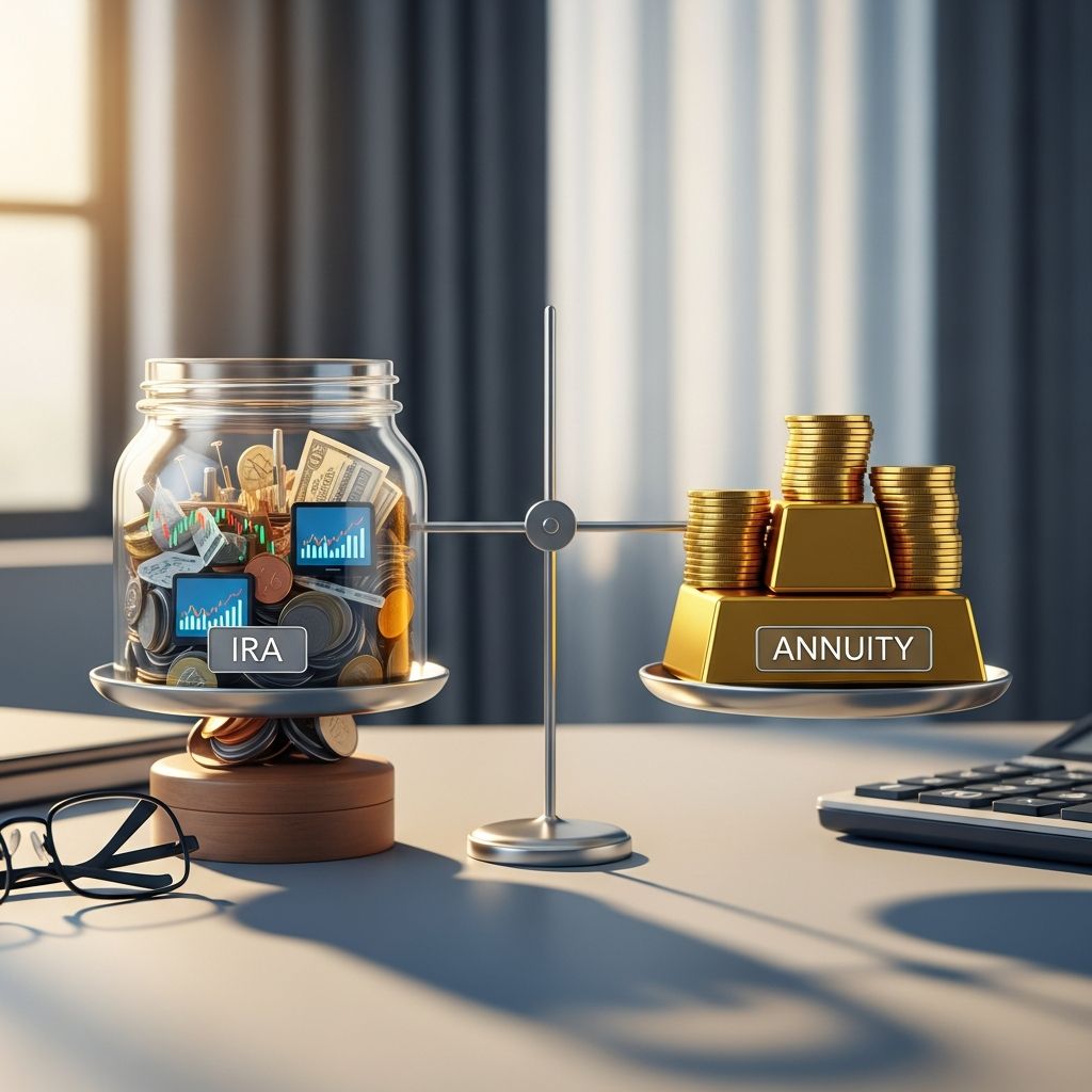 Compare IRAs and annuities to build a secure retirement: growth potential vs. guaranteed income streams.
