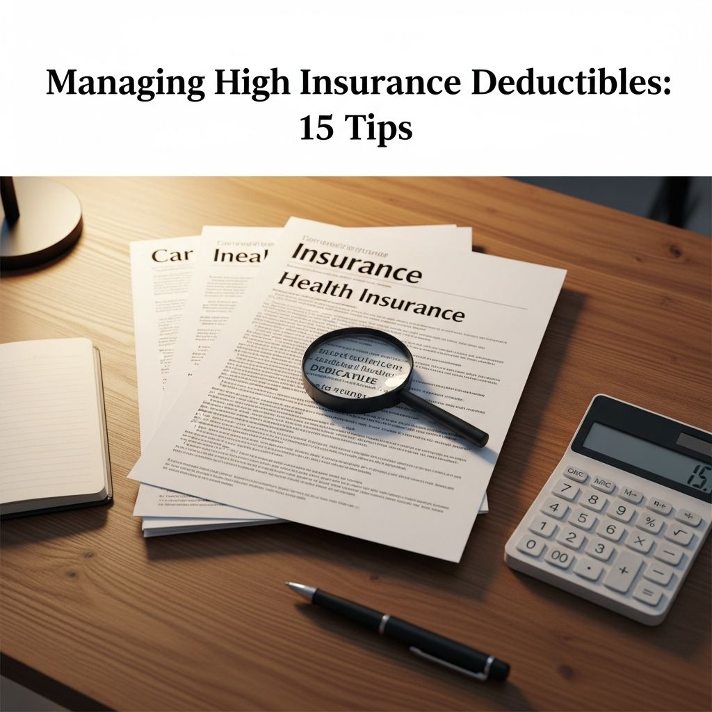 Discover 15 practical strategies to handle high insurance deductibles without breaking the bank, from HSAs to payment plans.