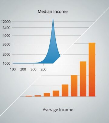 Understand the key differences between median and average income to get a true picture of earnings and financial standing.