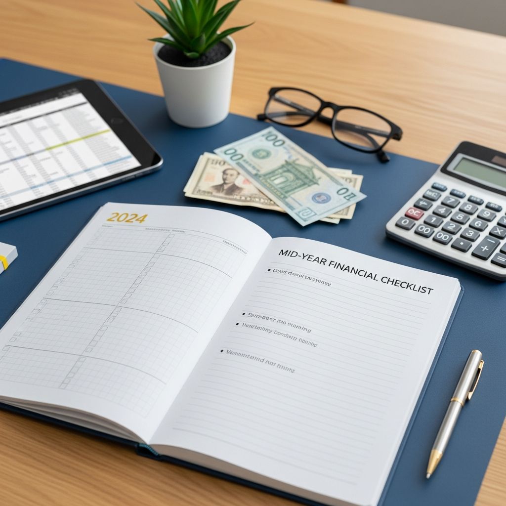 Assess your financial progress mid-year with this comprehensive checklist to stay on track for your savings, debt, and retirement goals.