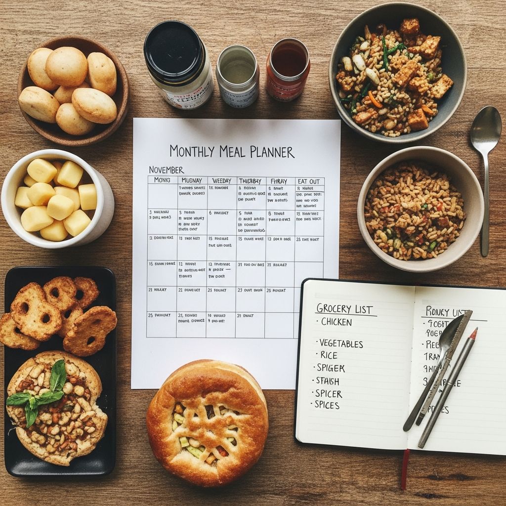 Use a simple monthly meal planner to cut food waste, save money, and make daily dinnertime decisions much less stressful.