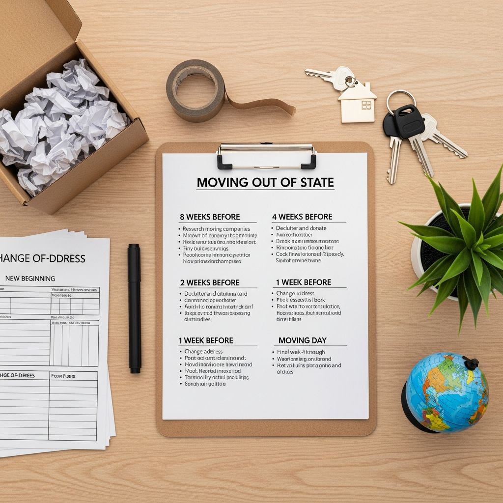 Use this timeline-based moving out of state checklist to stay organized, cut costs, and transition smoothly to your new home.