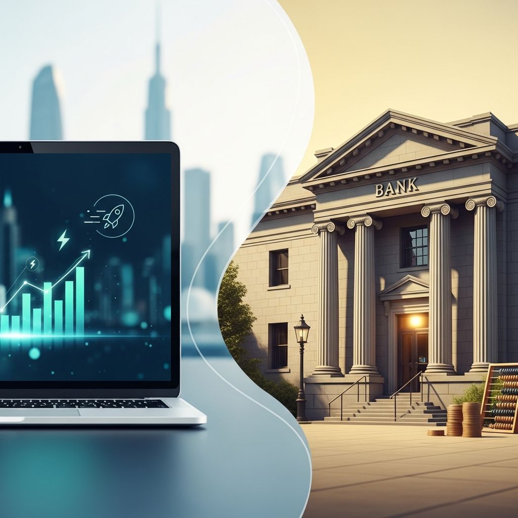 Compare online business lenders and traditional banks to find the best financing option for your company’s goals and cash flow needs.