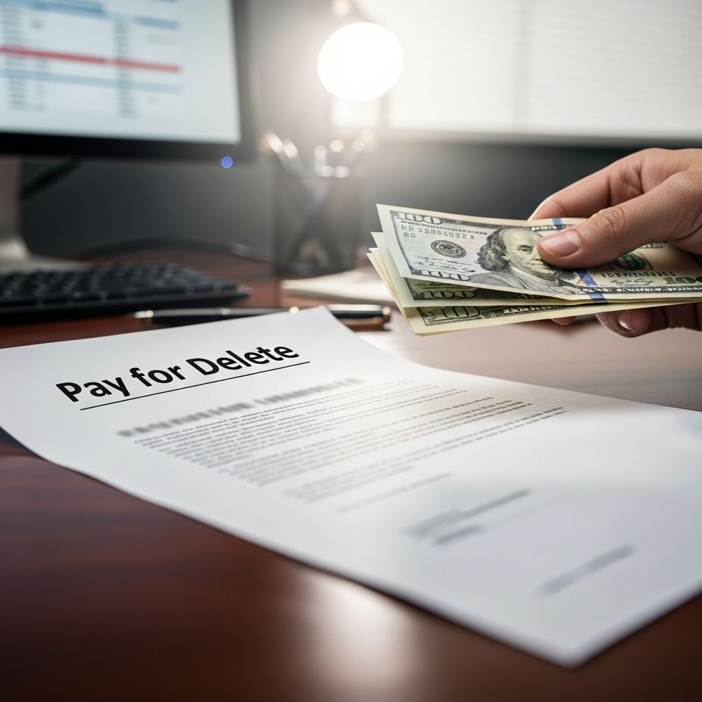 Negotiate removal of negative credit items: Complete guide to pay for delete letters, templates, and strategies for credit repair success.