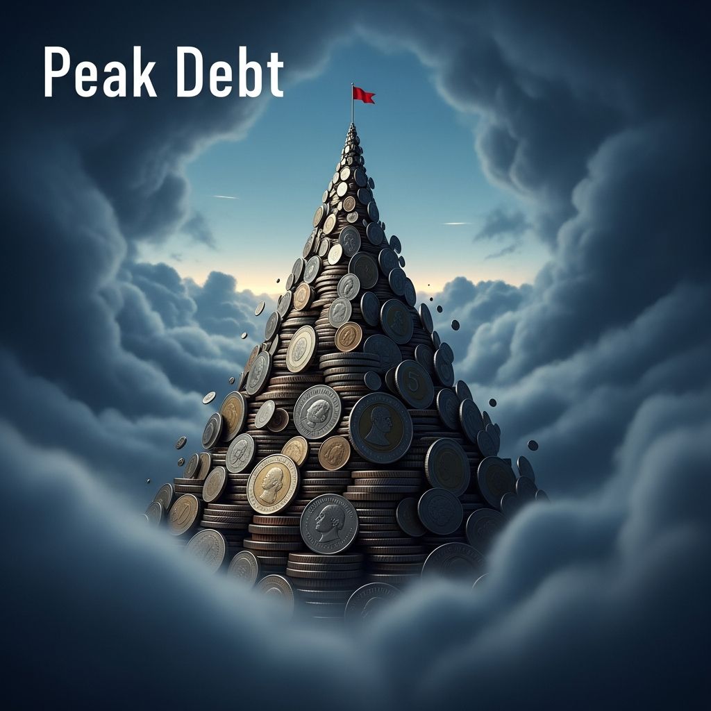 Understanding the mechanics of peak debt and how everyday spending limits reveal the path to financial freedom.