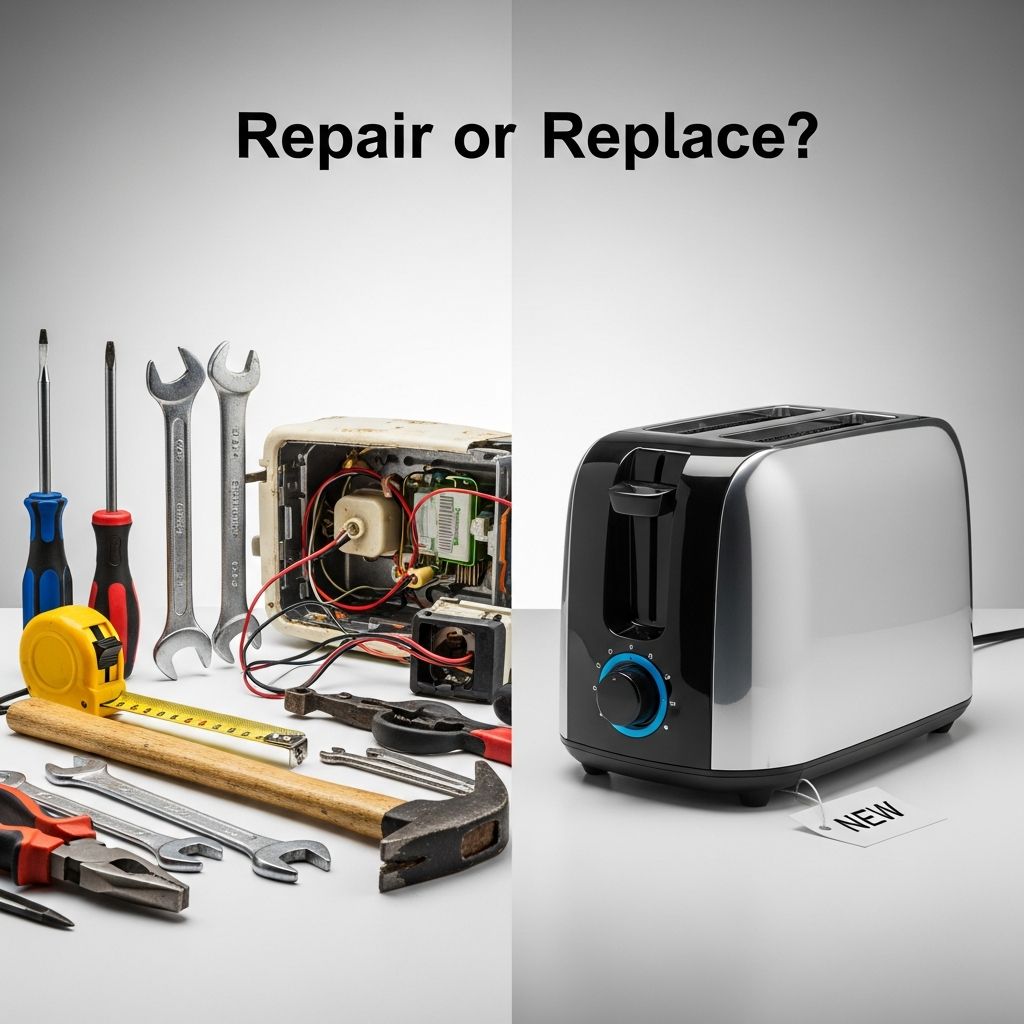 Learn which household items are worth repairing and which ones to replace for maximum savings.