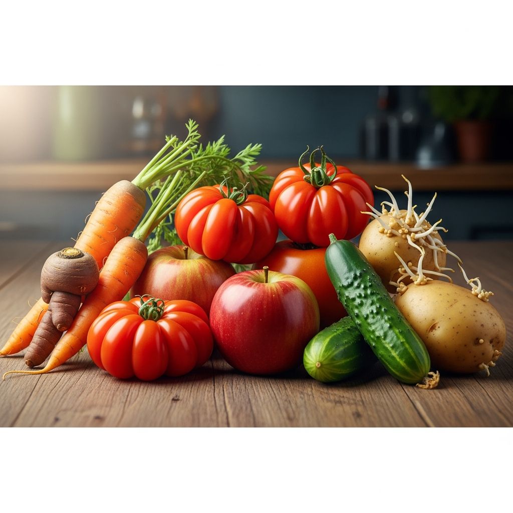 Discover how buying imperfect fruits and vegetables can reduce food waste and cut your grocery bills by up to 30%.