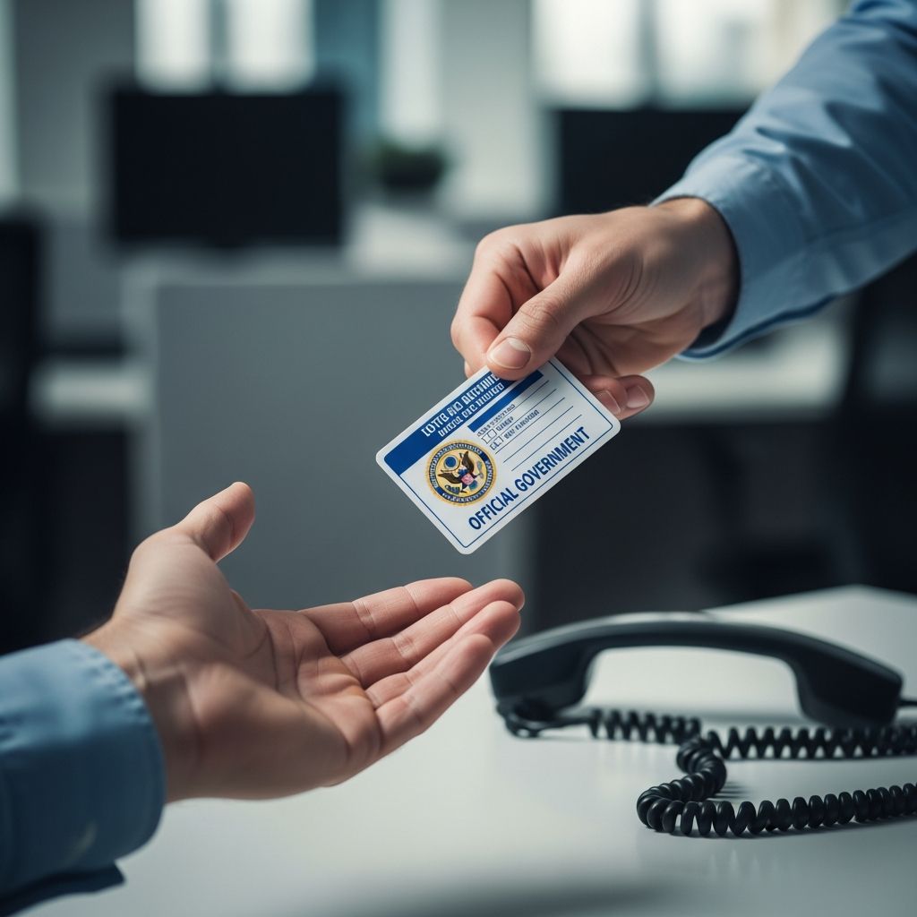 Protect your finances from scammers posing as government officials demanding money or personal info.