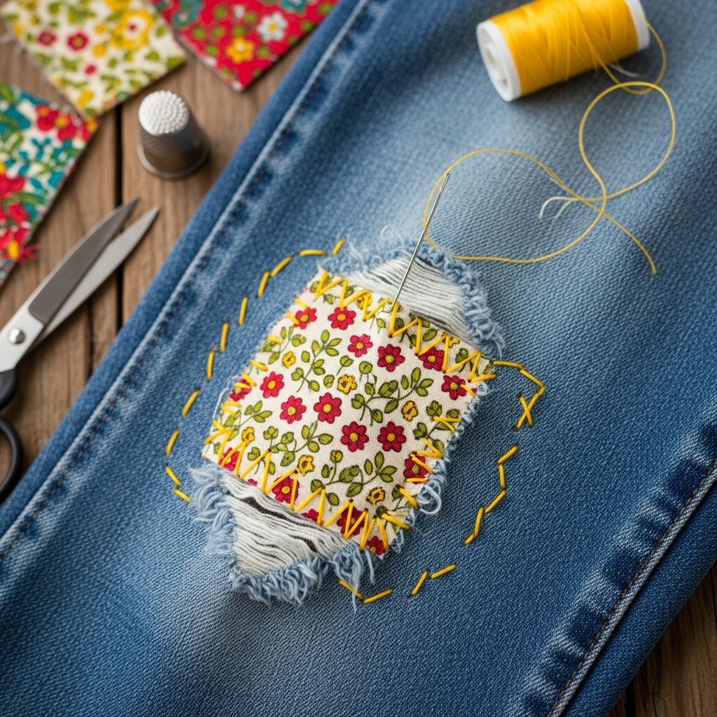 Repair your clothes creatively and save money while embracing sustainable fashion through visible mending techniques.