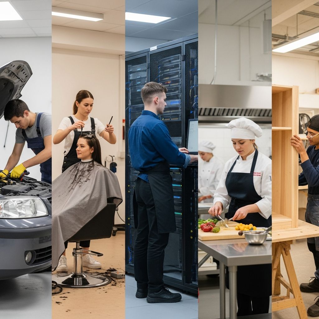 Discover affordable services from vocational school students in cosmetology, automotive repair, dental care, massage therapy, and more while supporting future professionals.