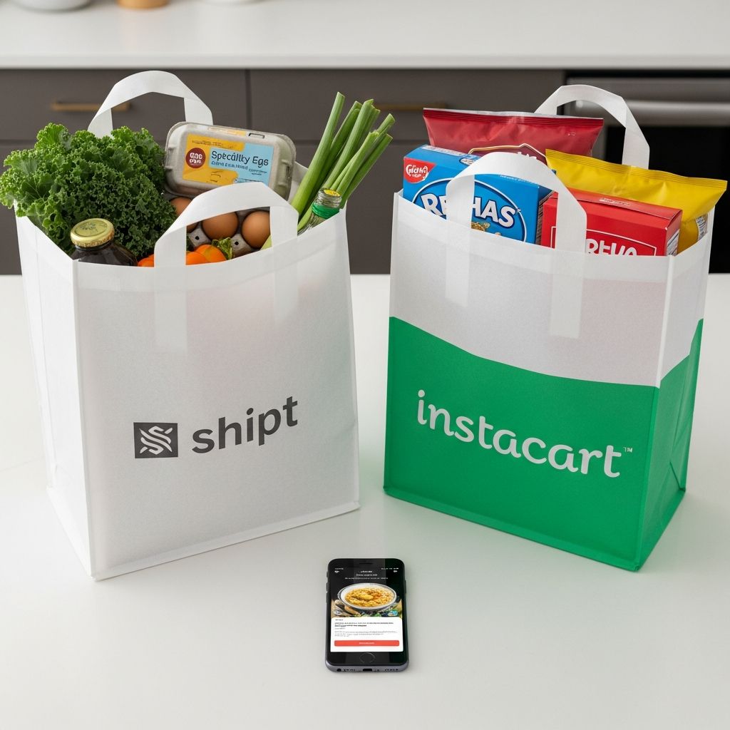 Compare Shipt and Instacart: memberships, costs, shopper pay, store options, and which grocery delivery service saves you more time and money.