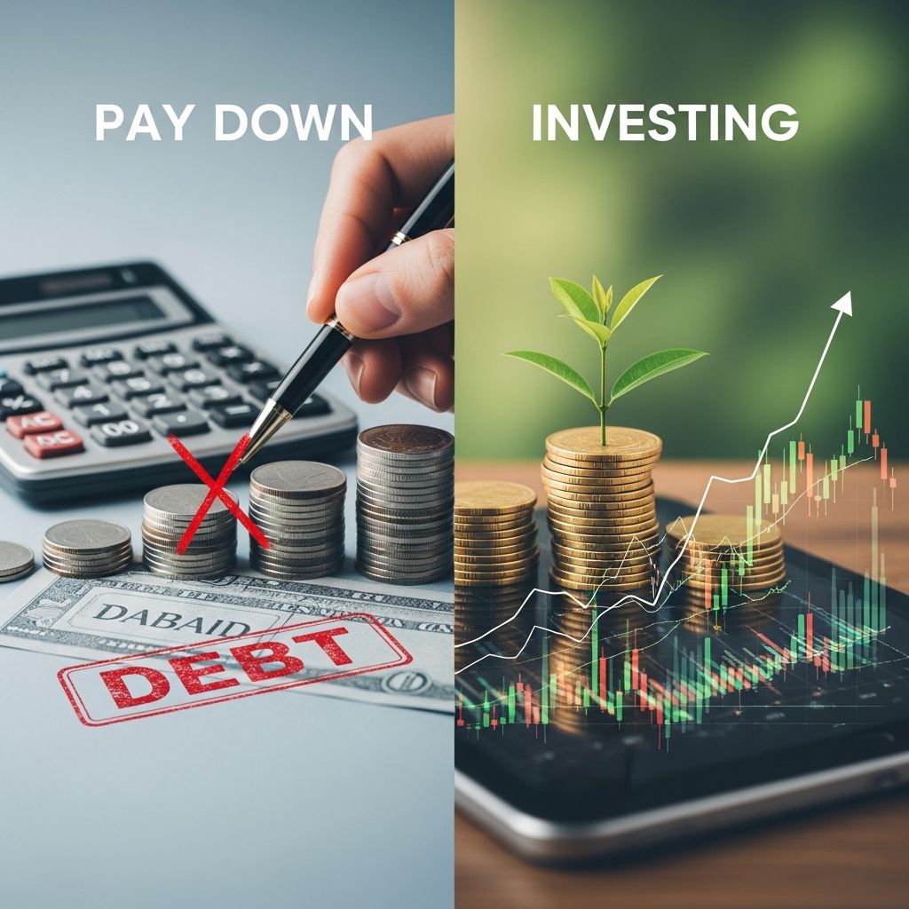 Discover the smart strategy: Compare debt interest rates to investment returns and decide whether paying off debt or investing grows your wealth faster.