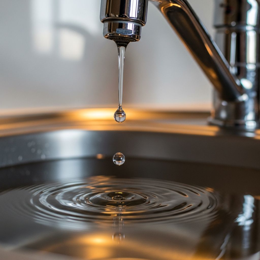 A dripping faucet wastes water and money—calculate if DIY repair or plumber is worth the cost and effort.