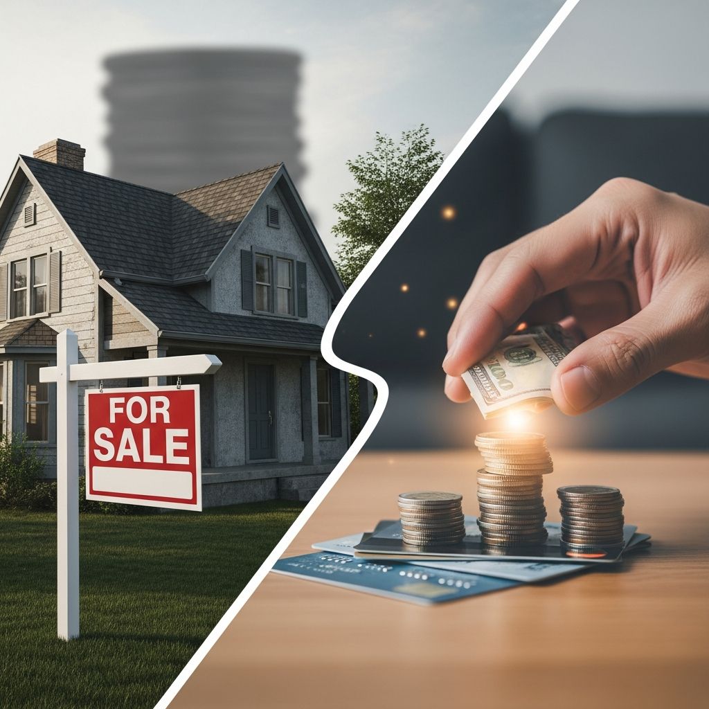 Explore whether selling your home is the right drastic step to eliminate overwhelming credit card debt and regain financial control.