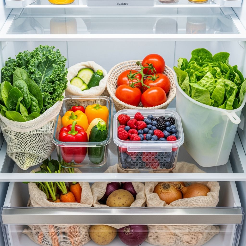 Master proper storage techniques for 13 common fruits and veggies to maximize freshness, minimize waste, and stretch your grocery budget further.