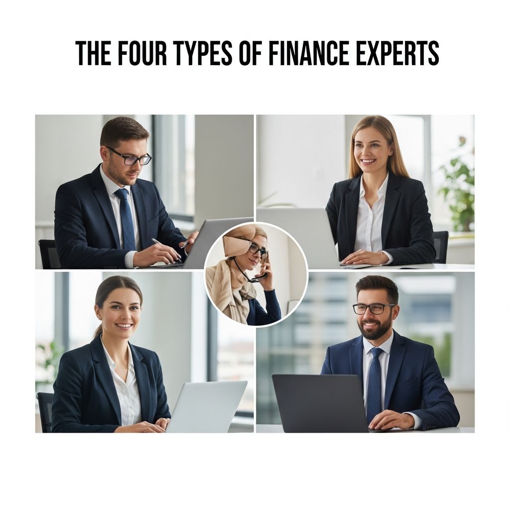 Discover the four main types of financial experts and how to choose the right one for your money management needs and goals.
