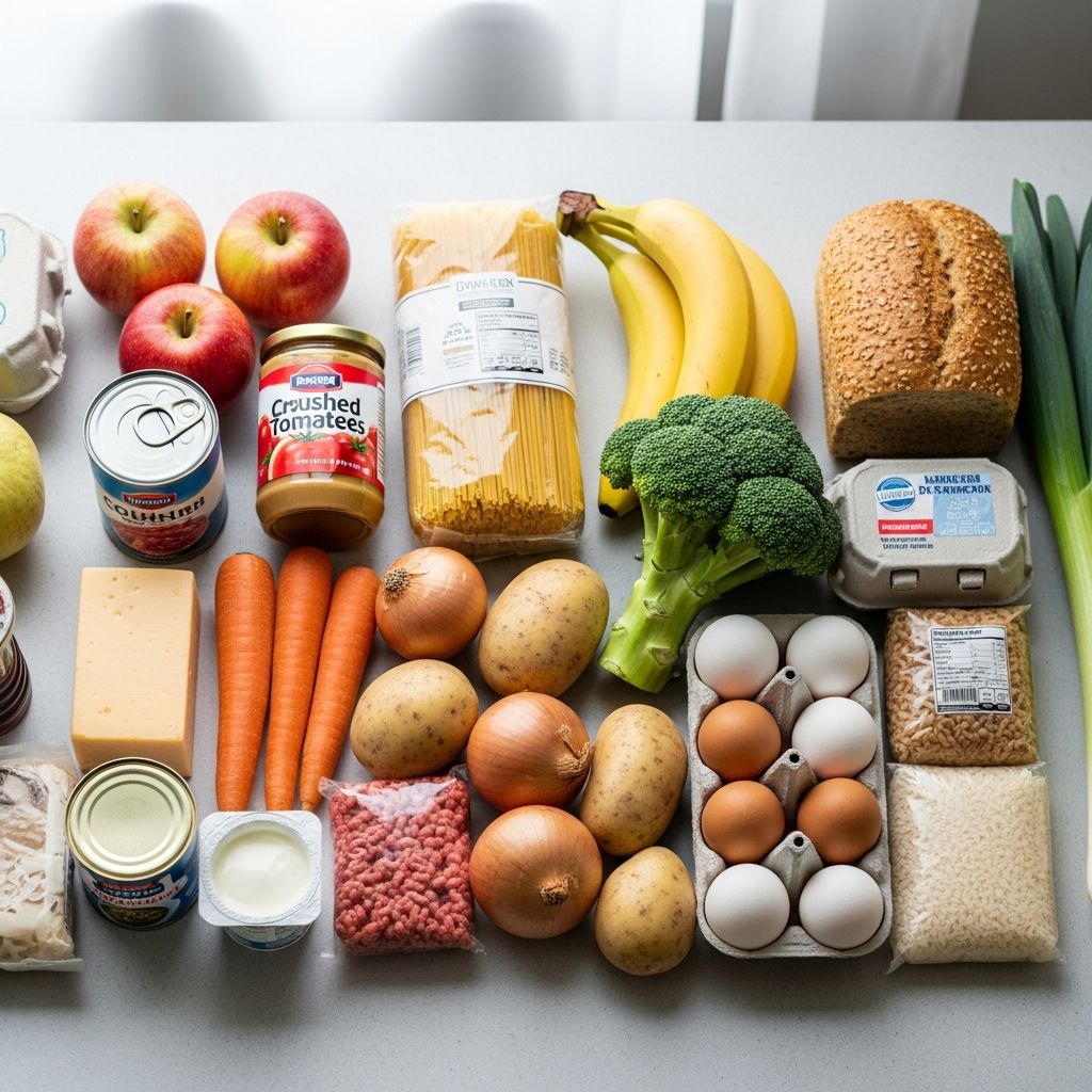Slash your grocery budget in half with this shopping list and menu plan for two weeks of meals for two people at just $70.