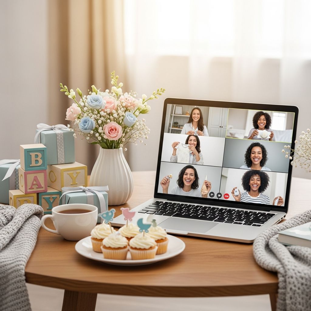 Host a memorable virtual baby shower without spending a fortune using free games, digital invites, and budget-friendly tips.