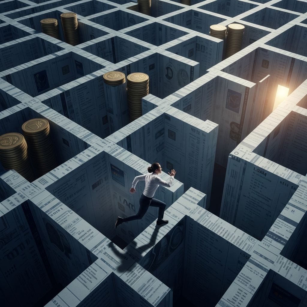 Navigate your debt like a maze runner: strategic moves, persistence, and smart tactics lead to financial freedom and liberation.