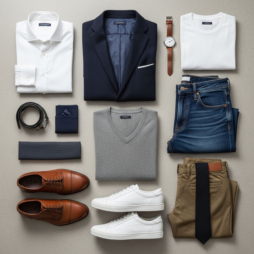 Essential timeless pieces for a versatile, stylish men's wardrobe that works for any occasion without breaking the bank.