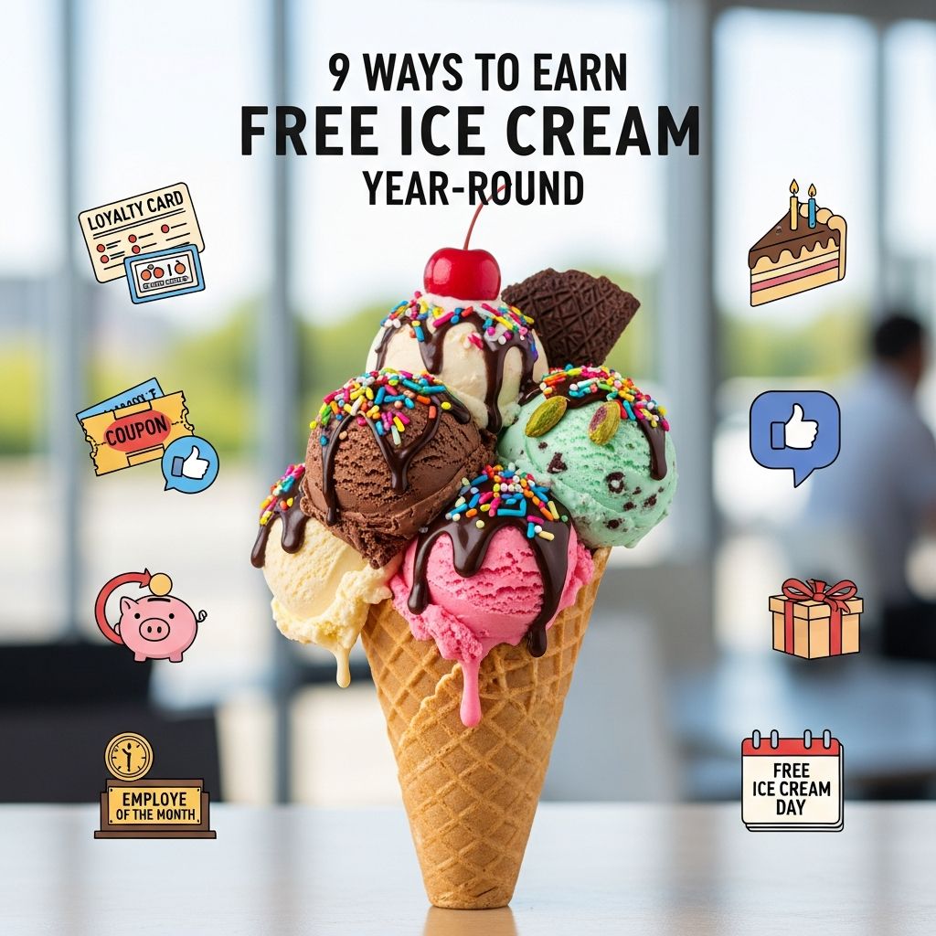Discover proven strategies to enjoy free ice cream throughout the year with special offers and rewards programs.