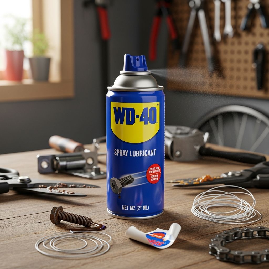 Discover over 50 brilliant WD-40 hacks for cleaning, lubricating, protecting, and solving everyday household, garden, automotive, and DIY problems affordably.