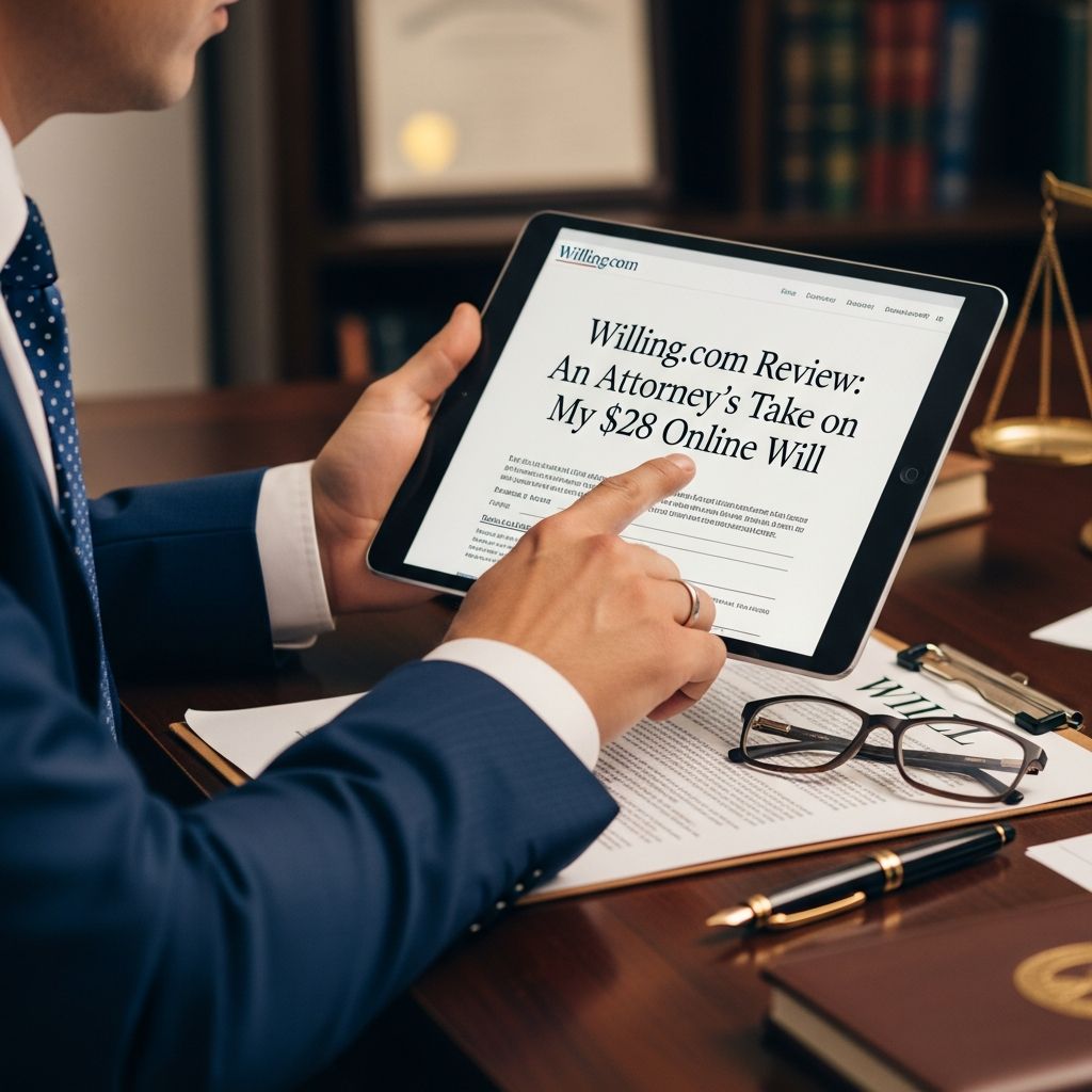 Is a $28 online will from Willing.com a smart budget move or legal risk? An attorney's honest review reveals the truth.