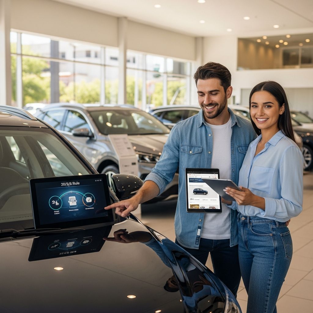 Master the 20/3/8 rule to buy a car without wrecking your finances—20% down, 3-year payoff, 8% income limit.