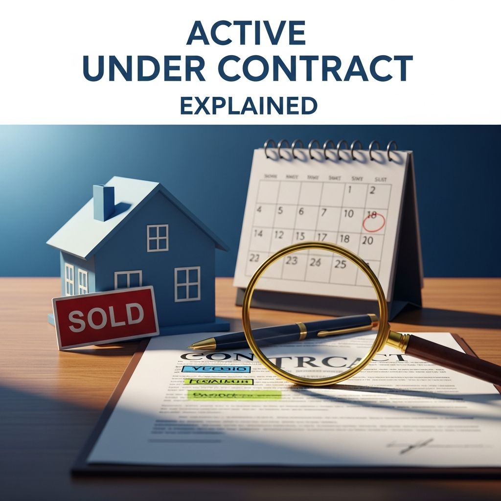 Discover what active under contract status means for home buyers and sellers, including backup offers and common contingencies in real estate transactions.