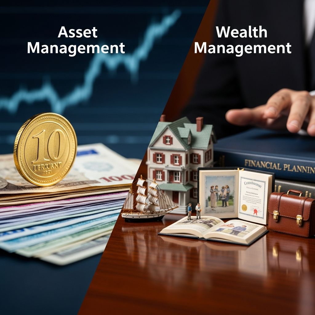 Discover the core differences between asset management and wealth management to choose the right financial strategy for your portfolio and long-term goals.