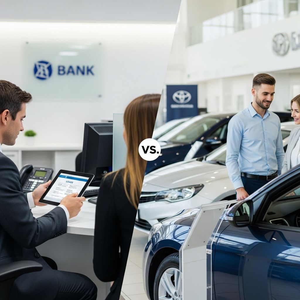 Discover which car financing option saves you money and time: bank loans or dealer deals? Get expert insights on rates, perks, and strategies.