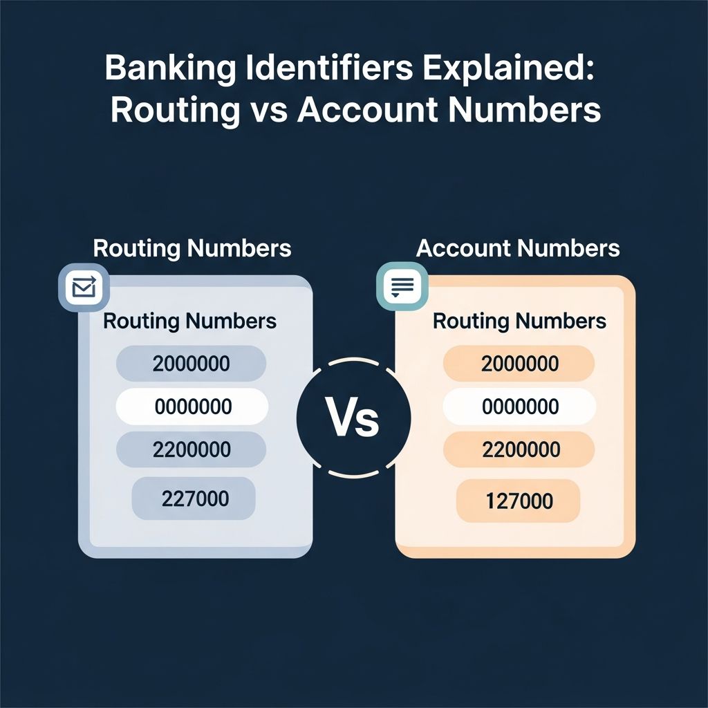 Master the essential difference between your bank's routing number and your unique account identifier.