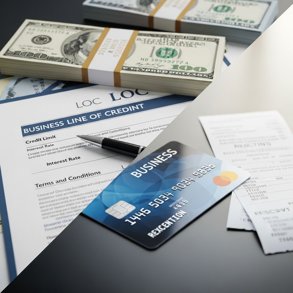 Discover how business lines of credit and credit cards differ in funding, costs, rewards, and ideal uses to optimize your company's financial strategy.